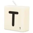 swieca literki i znaki litera t bialy pd party 40x20 mm