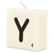 swieca literki i znaki litera y bialy pd party 40x20 mm