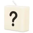 swieca literki i znaki znak zapytania bialy pd party 40x20 mm