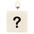 swieca literki i znaki znak zapytania bialy pd party 40x20 mm