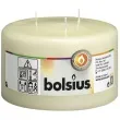 swieca mamut 3 knoty kremowa bolsius 50h 100 150 mm