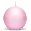 swieca matowa kula rozowy jasny partydeco 10cm 6szt
