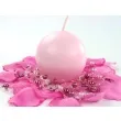swieca matowa kula rozowy jasny partydeco 8cm 6szt