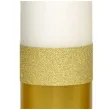 swieca pienkowa blyszczacy metalik bialo zlota adpal 150 58 mm