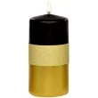 swieca pienkowa blyszczacy metalik czarno zlota adpal 120 58 mm