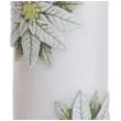 swieca pienkowa christmas flower kwiaty poinsencji biala bartek candles 130 60 mm
