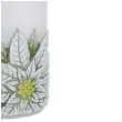 swieca pienkowa christmas flower kwiaty poinsencji biala bartek candles 150 70 mm