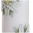 swieca pienkowa christmas flower kwiaty poinsencji biala bartek candles 150 70 mm