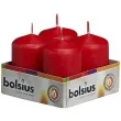 swieca pienkowa classic czerwona bolsius 60 40mm 4 szt