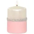swieca pienkowa diament perlowo rozowa adpal 100 70 mm