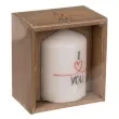 swieca pienkowa i love you biala ootb 80 60 mm
