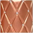 swieca pienkowa pikowana metaliczna miedziana adpal 100 70 mm