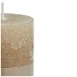 swieca pienkowa rustic bezowa bolsius 100 50 mm