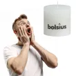swieca pienkowa rustic biala bolsius 100 100 mm