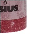 swieca pienkowa rustic bordowa bolsius 100 100 mm