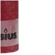 swieca pienkowa rustic bordowa bolsius 190 68 mm