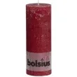 swieca pienkowa rustic bordowa bolsius 190 68 mm