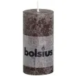 swieca pienkowa rustic brazowa bolsius 100 50 mm