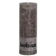 swieca pienkowa rustic brazowy czekoladowy bolsius 190 68 mm
