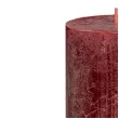 swieca pienkowa rustic czerwony aksamitny bolsius 130 68 mm