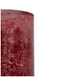 swieca pienkowa rustic czerwony aksamitny bolsius 130 68 mm