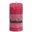 swieca pienkowa rustic fuksja bolsius 100 50 mm