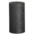 swieca pienkowa rustic metallic antracytowa bolsius 130 68mm