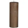 swieca pienkowa rustic metallic brazowa bolsius 190 68 mm