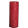 swieca pienkowa rustic metallic czerwona bolsius 190 68 mm