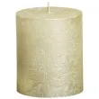 swieca pienkowa rustic metallic kremowa bolsius 80 68 mm