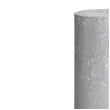 swieca pienkowa rustic metallic srebrna bolsius 190 68 mm