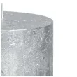 swieca pienkowa rustic metallic srebrna bolsius 80 68 mm