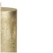 swieca pienkowa rustic metallic zlota bolsius 190 68 mm