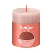 swieca pienkowa rustic mglisty roz bolsius 80 68 mm