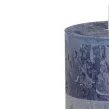 swieca pienkowa rustic niebieska ciemna bolsius 100 50 mm