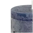 swieca pienkowa rustic niebieska ciemna bolsius 80 68 mm