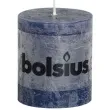 swieca pienkowa rustic niebieska ciemna bolsius 80 68 mm
