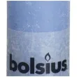 swieca pienkowa rustic niebieska jeansowa bolsius 100 50 mm