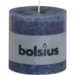 swieca pienkowa rustic niebieski ciemny bolsius 100 100 mm