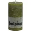 swieca pienkowa rustic oliwkowa bolsius 130 68mm
