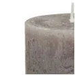 swieca pienkowa rustic ombre srebrne taupe bolsius 80 68 mm