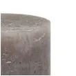 swieca pienkowa rustic ombre srebrne taupe bolsius 80 68 mm