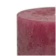 swieca pienkowa rustic ombre srebrno bordowa bolsius 80 68 mm