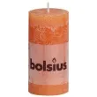 swieca pienkowa rustic pomaranczowa bolsius 100 50 mm