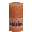 swieca pienkowa rustic pomaranczowa bolsius 130 68mm