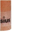 swieca pienkowa rustic pomaranczowa bolsius 190 68 mm