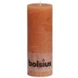 swieca pienkowa rustic pomaranczowa bolsius 190 68 mm