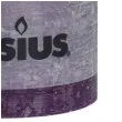 swieca pienkowa rustic purpurowa bolsius 100 100 mm