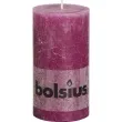 swieca pienkowa rustic purpurowa bolsius 130 68mm