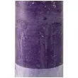 swieca pienkowa rustic purpurowa bolsius 190 68 mm